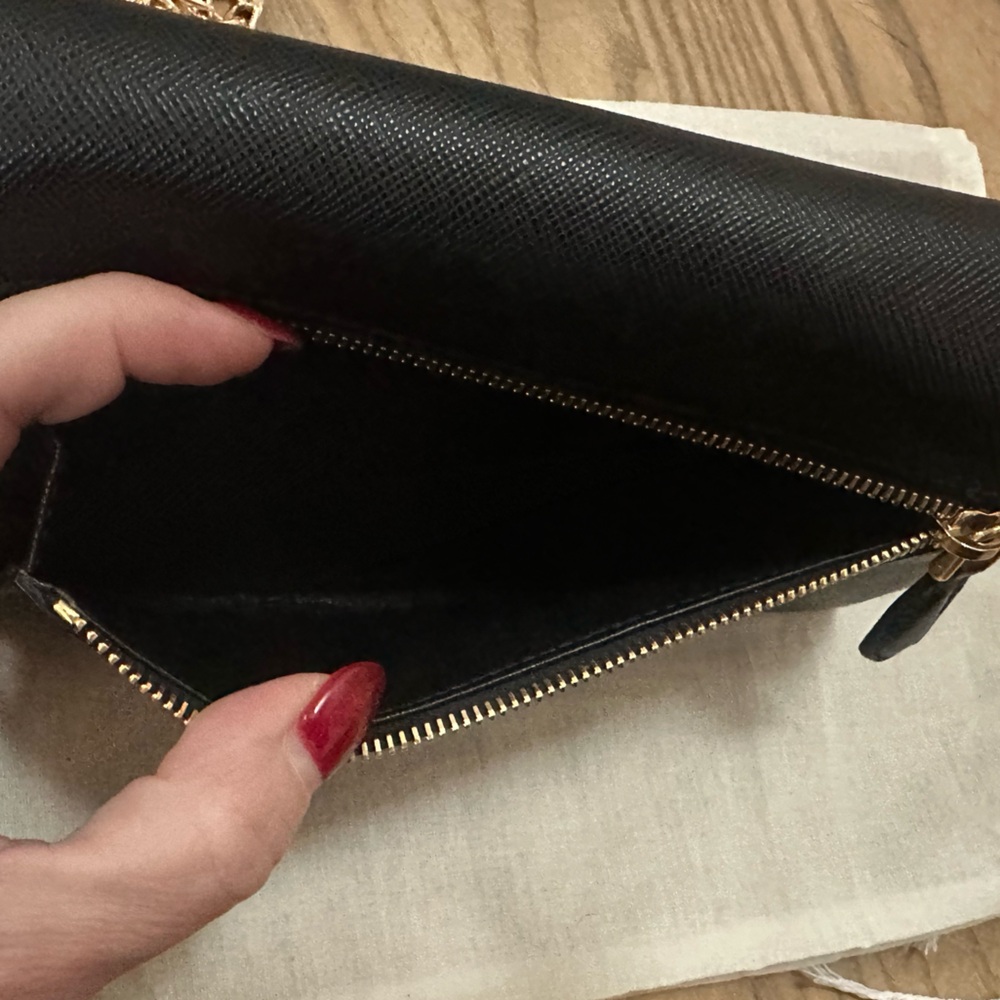 Prada Black Saffiano Leather Wallet with  Card Holder - Picture 9 of 12